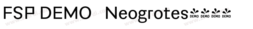 FSP DEMO   Neogrotes字体转换